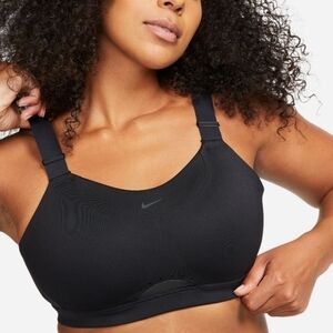 Sz 3X Black Nike Dri-Fit Alpha High Support Bra Compressive Feel